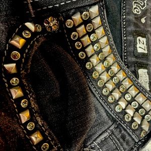 Miss Me Size 27 black skinny jeans